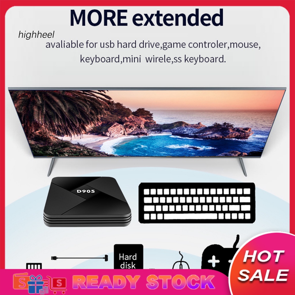 Hộp TV Box D905 Độ Phân Giải Cao ABS US / EU / UK Plug S905 1G 8G 4K Cho Android