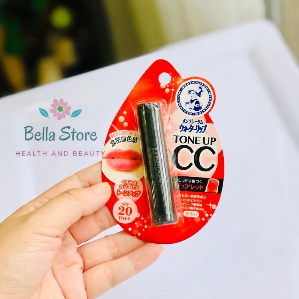 Son nước dưỡng môi chống nắng có màu Water CC Tone up SPF 20 PA++ hàng nội địa Nhật