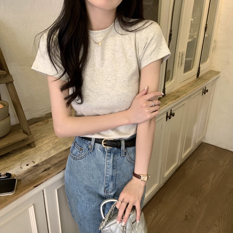 NRVP Áo Thun Tay Ngắn In Họa Tiết Phong Cách Hàn Quốc Mới Cho Nữ