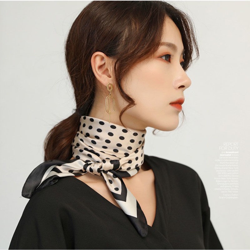 Khăn Quàng Cổ 70 Khăn Lụa Thời Trang Cao Cấp Phong Cách Hàn Quốc Cho Nữ