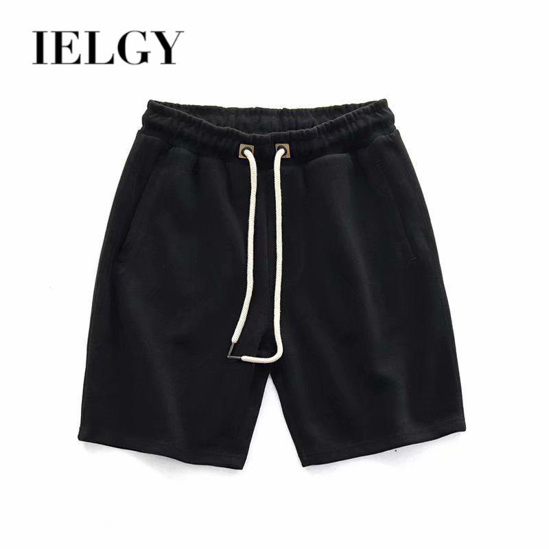 Quần Short Thể Thao Dệt Kim Dáng Rộng Lưng Thun Co Giãn Tốt Kiểu retro Nhật Bản Cá Tính Cho Nam