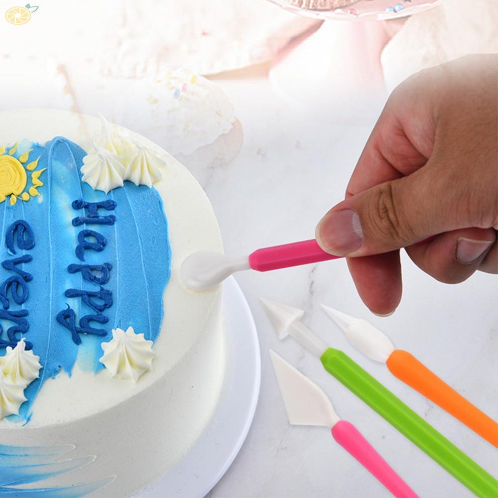 【VARSTR】Carving Tools Modelling Tools Pen Flower Plastic Reliable 9PCS Fondant