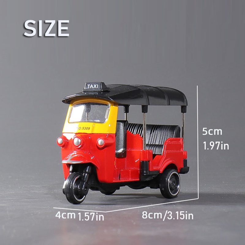 Mô Hình Xe Mô Tô Ba Bánh Kiểu Thái Lan Bằng Hợp Kim Dễ Thương Cho Bé