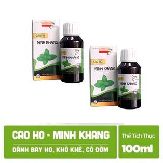 Giá Sỉ - 2 Chai Cao Ho Minh Khang Chính Hãng 100% - Hết Ho, Tiêm Đờm, Hết Viêm Họng Khò Khè