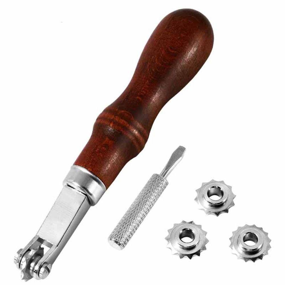 BTLIMER Bộ Dụng Cụ Bánh Xe Đánh Dấu Đường Chỉ May Đồ Da Thủ Công