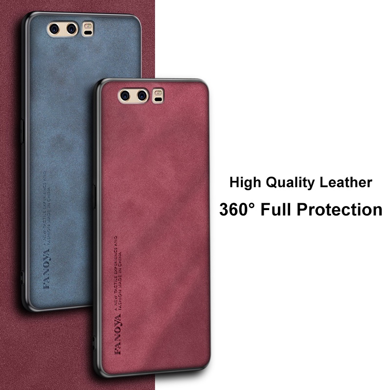 Ốp Điện Thoại Da PU Silicon Nhám Cho Huawei P10 Plus P10Plus Honor 9 10 Lite Honor9 Honor10