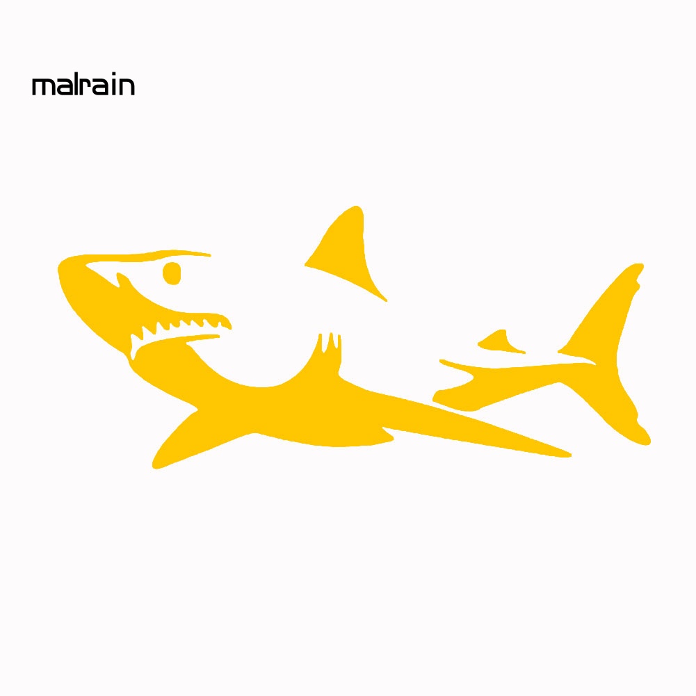 Miếng Dán Phản Quang Tự Dính Hình Cá Mập Trang Trí Xe Hơi Xe Máy