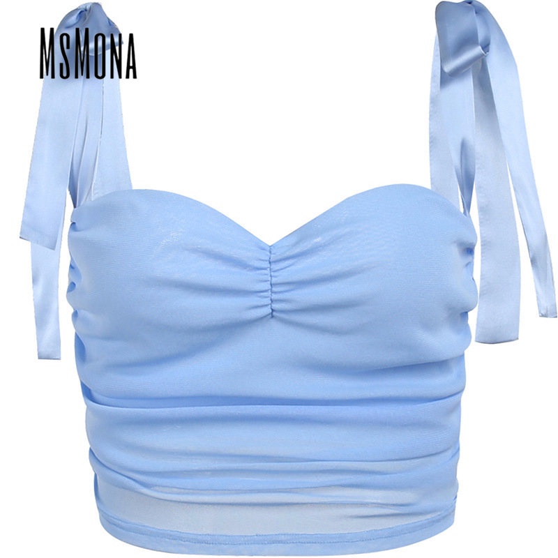 Áo Tank Top Cổ Chữ V Màu Trơn Thời Trang Mùa Hè 2023 Quyến Rũ Cho Nữ