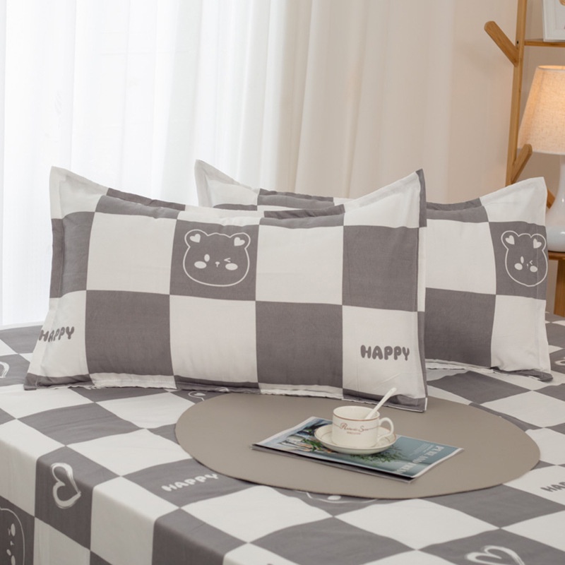 Set 2 Vỏ Gối Kích Thước 30x50 / 40x60 / 48x74 Thân Thiện Với Da Dành Cho Người Lớn Và Trẻ Em