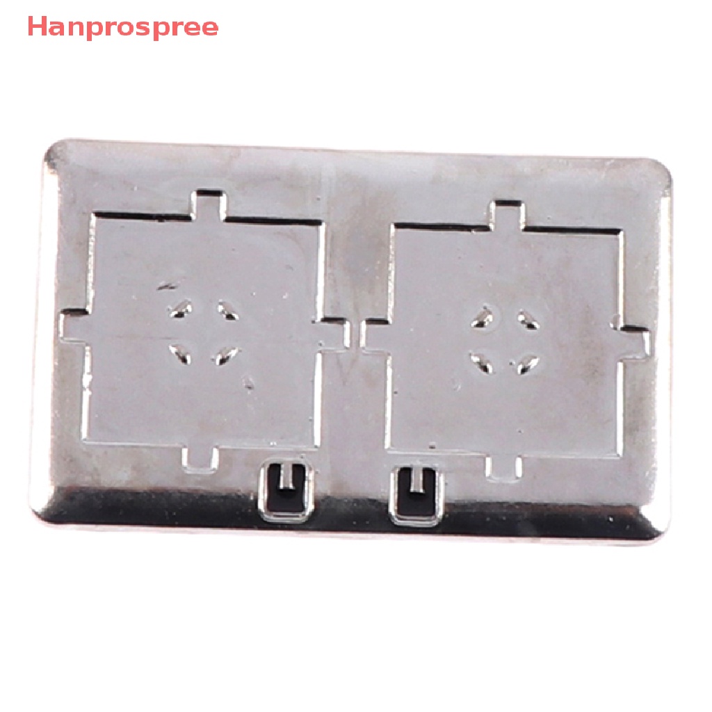 1 Bộ Bếp Gas Mini Bằng Kim Loại Dùng Trang Trí Nhà Búp Bê 1: 12