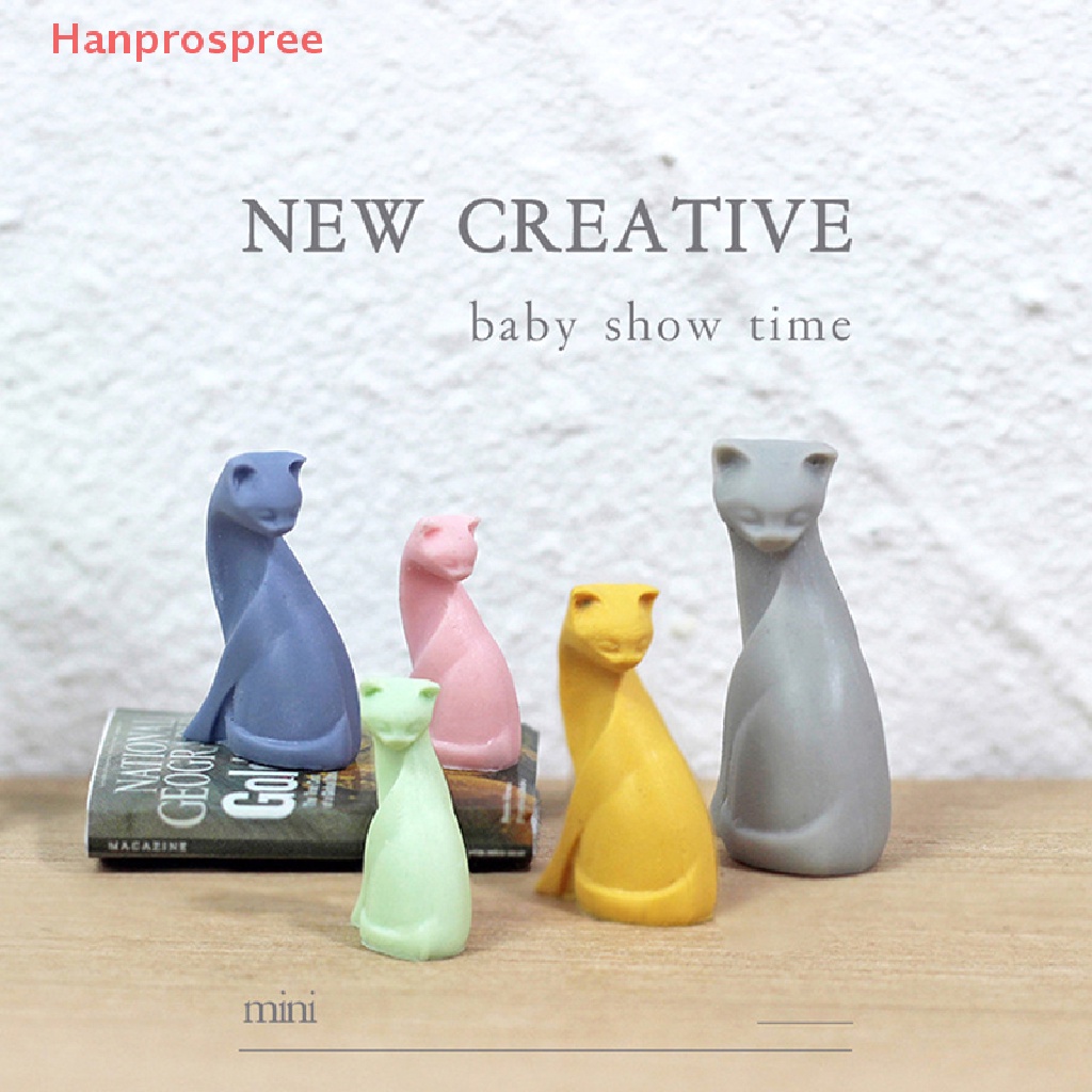 Set 3 Mô Hình Mèo Bằng Nhựa Resin Trang Trí Nhà Búp Bê