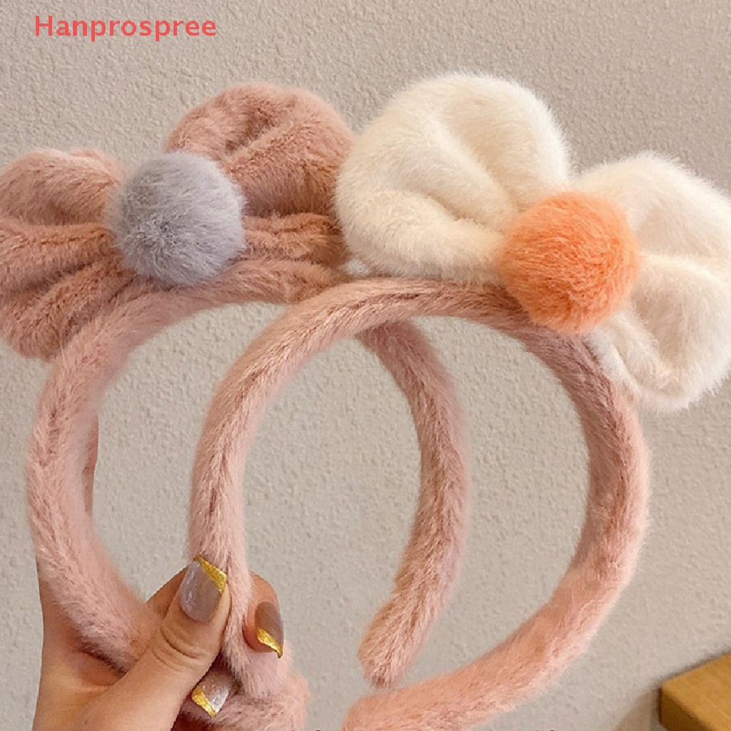 Băng Đô Vải Bông Đính Nơ Dễ Thương Dùng Rửa Mặt / Trang Điểm Cho Nữ