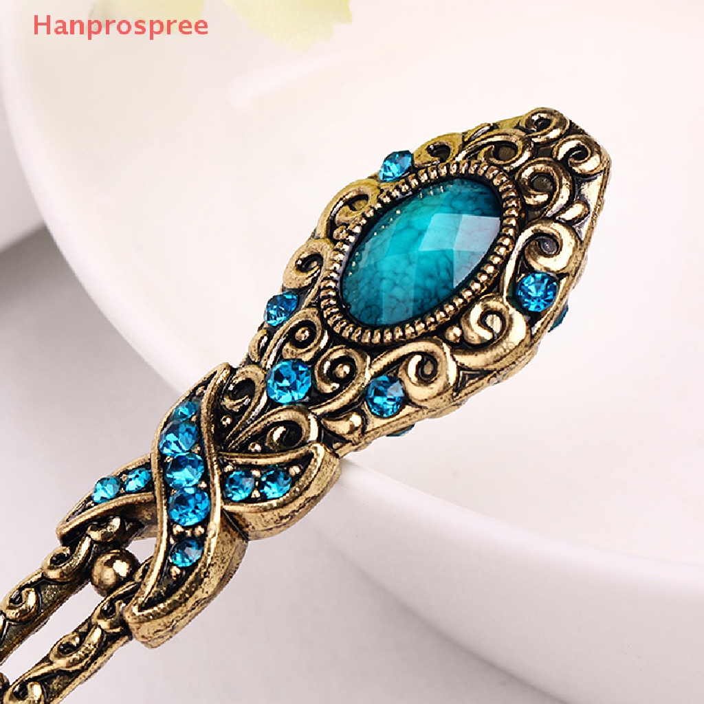 Trâm Cài Tóc Kim Loại Đính Pha Lê Phong Cách Vintage