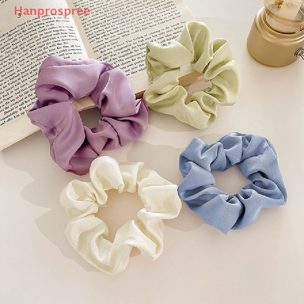 Dây Buộc Tóc Cao Su Co Giãn In Họa Tiết Trái Bơ / Hoa Dễ Thương Phong Cách Hàn Quốc Cho Nữ