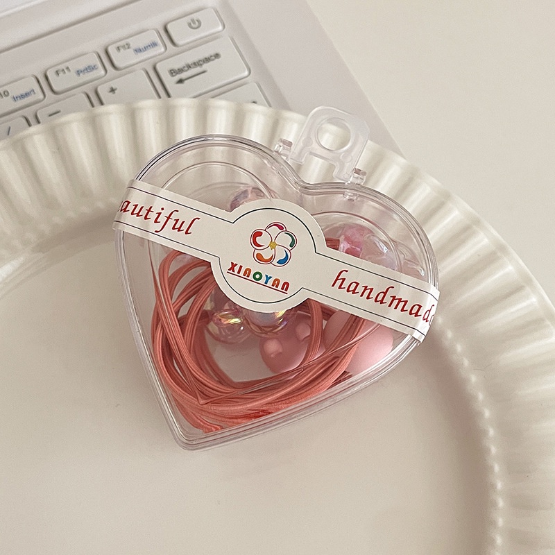 Set 10 Dây Cột Tóc Nhiều Màu Sắc Dễ Thương Cho Bé Gái