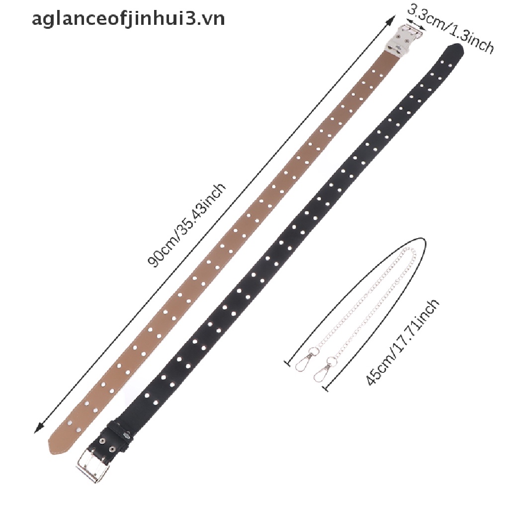 Thắt Lưng Lỗ Nhỏ Màu Trơn Thời Trang Cho Bé Trai