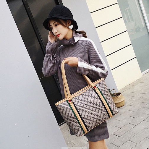 Túi Tote Đeo Vai Sức Chứa Lớn Thời Trang Theo Phong Cách Hàn Quốc Cho Nữ