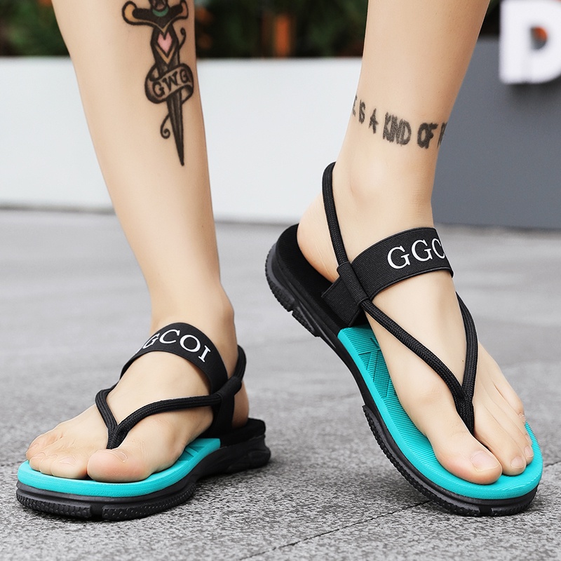Hàng Có Sẵn Dép Sandal Thể Thao Lật Mùa Hè 3 Màu Phong Cách Mới Hợp Thời Trang Đi Biển Chống Nước Dày Dặn Cho Nam @