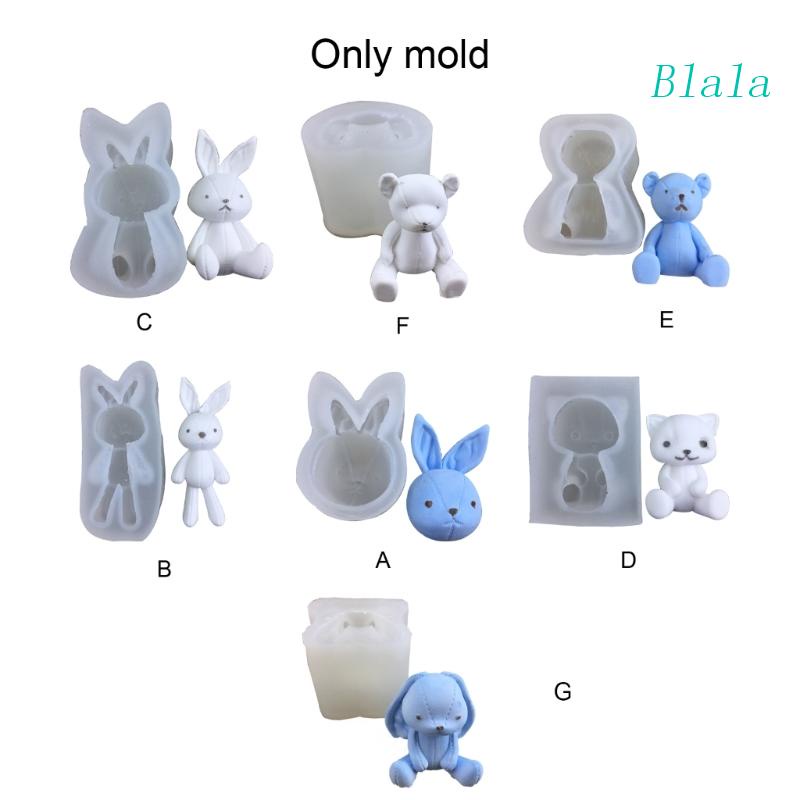 Khuôn Silicone Làm Bánh Hình Gấu / Thỏ Đáng Yêu