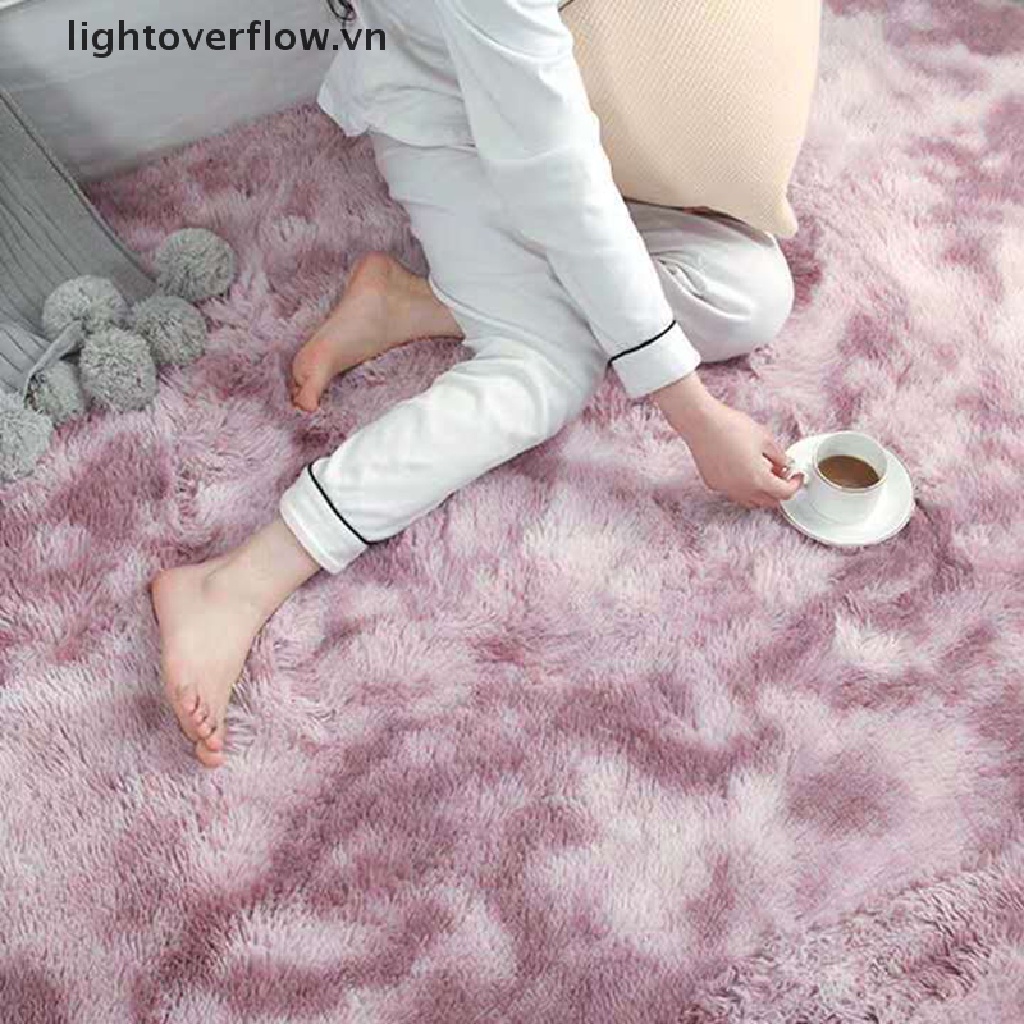 Thảm Lông Lót Sàn Mềm Mại Chống Trượt Trang Trí Nội Thất
