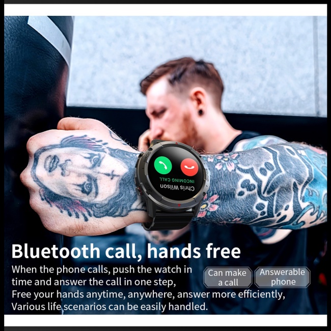 Đồng Hồ Thông Minh Zevaret Nx9 Màn Hình Tròn 1.39-inch Kết Nối Bluetooth Có Nam Châm Và Phụ Kiện