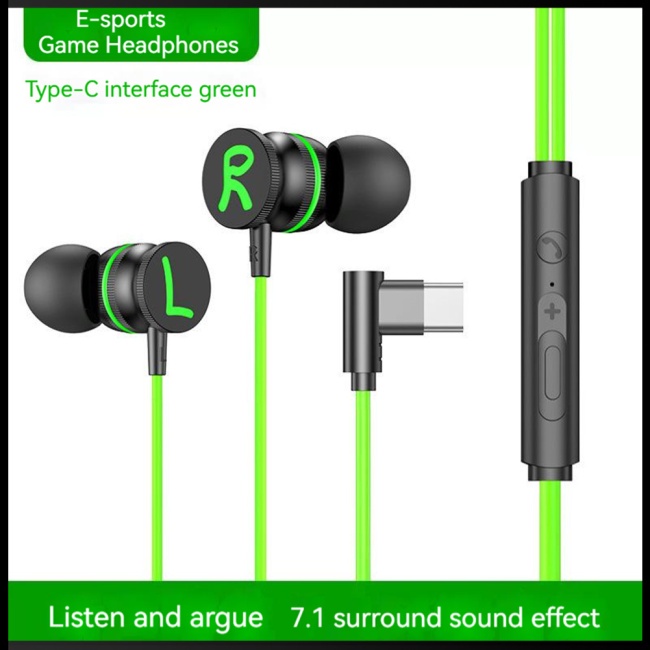 Tai Nghe Nhét Tai Cổng Type C / 3.5mm Chuyên Dụng Cho Game Thủ