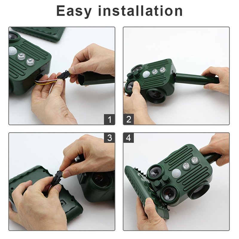 Thiết Bị Xịt Đuổi Côn Trùng Động Vật Gây Hại Sử Dụng Năng Lượng Mặt Trời Thân Thiện Với Môi Tr