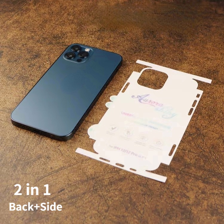Miếng Dán Hydrogel 3 Trong 1 Bảo Vệ Toàn Diện 360 Độ Cho iPhone 14 13 12 Pro Max 11 14 Pro Max 12 13Mini 14 plus