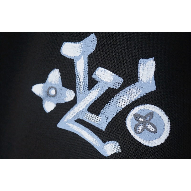 Áo Thun Cotton Plus Size Tay Ngắn In Chữ L Cho Nam Nữ