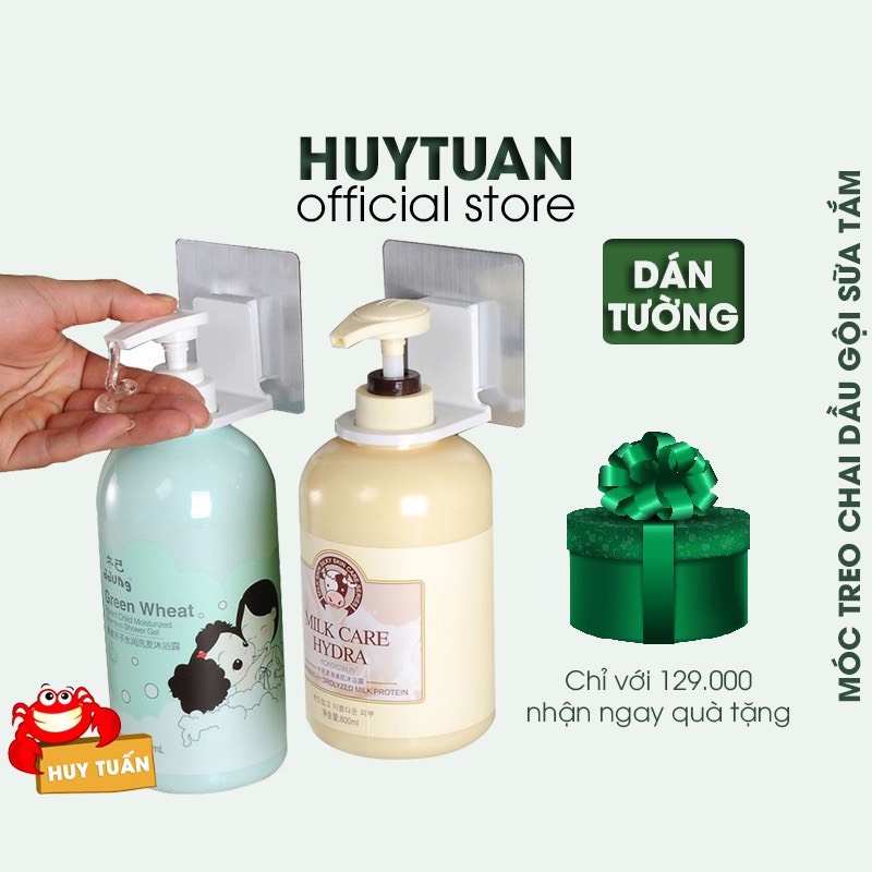 Móc treo dầu gội đầu, dầu xả, nước rửa tay, rửa bát. móc treo gài chai lọ tiện lợi