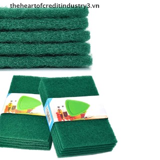 Set 5 miếng rửa chén đĩa màu xanh lá cây