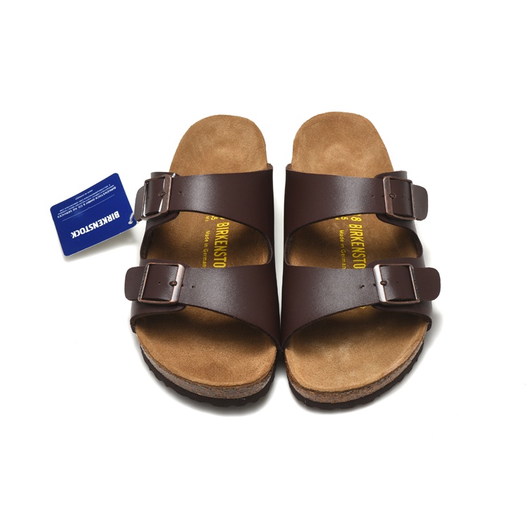 Dép Sandal Birkenstock Arizona Bằng Da Chống Trượt Thời Trang Đi Biển Cho Nam Và Nữ