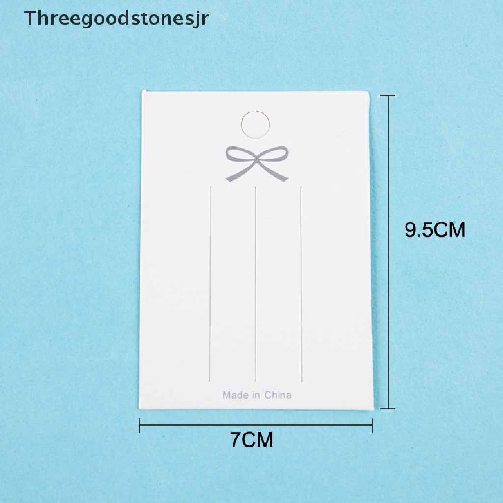 Set 50 Thẻ Giấy Màu Trắng Làm Kẹp Tóc Trang Sức Thủ Công JR