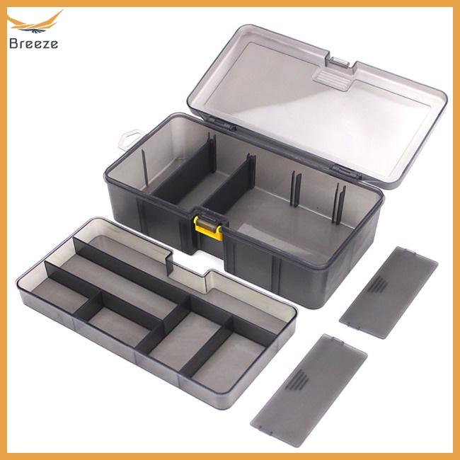 Hộp Đựng Mồi Câu Cá 2 Tầng Có Thể Điều Chỉnh Tiện Dụng