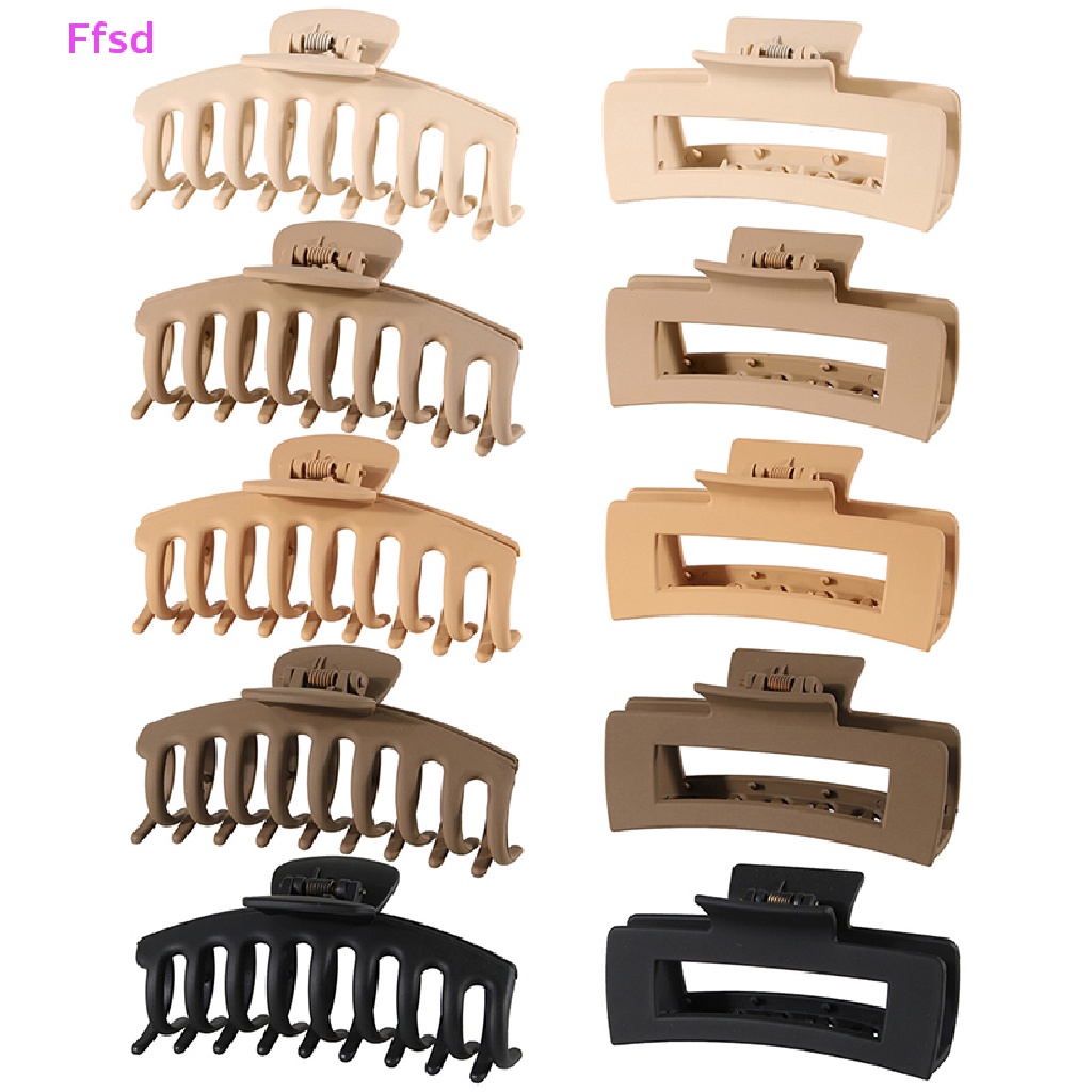 1 Kẹp Tóc Dạng Móng Vuốt Màu Trơn 11cm Dành Cho Nữ