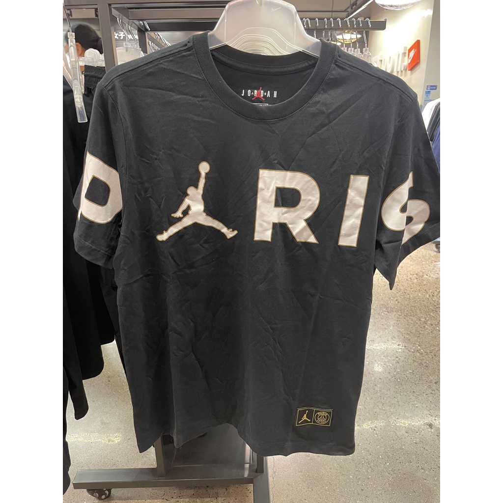 Áo Thun Thể Thao Nike 100% Air Jordan Paris Saint-Germain WORDMARK Cổ Tròn Ngắn Tay Thời Trang Nam Năng Động CK9786