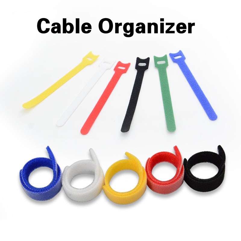 Set 30 Dây Buộc Dây Cáp Hình Chữ T Bằng Nylon Nhiều Màu Sắc Đa Năng Chất Lượng Cao