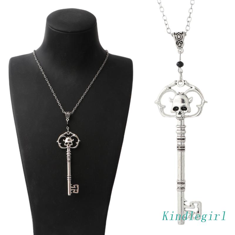 Mặt Vòng cổ Hình Chìa Khóa Bằng Bạc Phong Cách Âu Mỹ Cổ Điển Diy