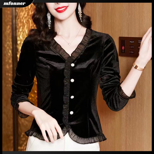 Áo Cardigan Nhung Tay Dài Cổ Lọ Ôm Dáng Thời Trang Dành Cho Nữ