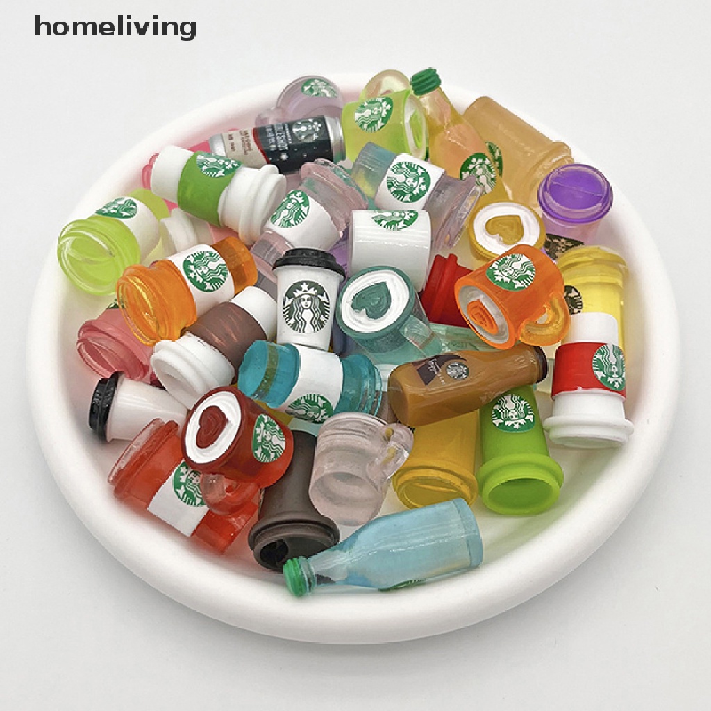 Set 5 Ly Cà Phê Mini Trang Trí Nhà Búp Bê