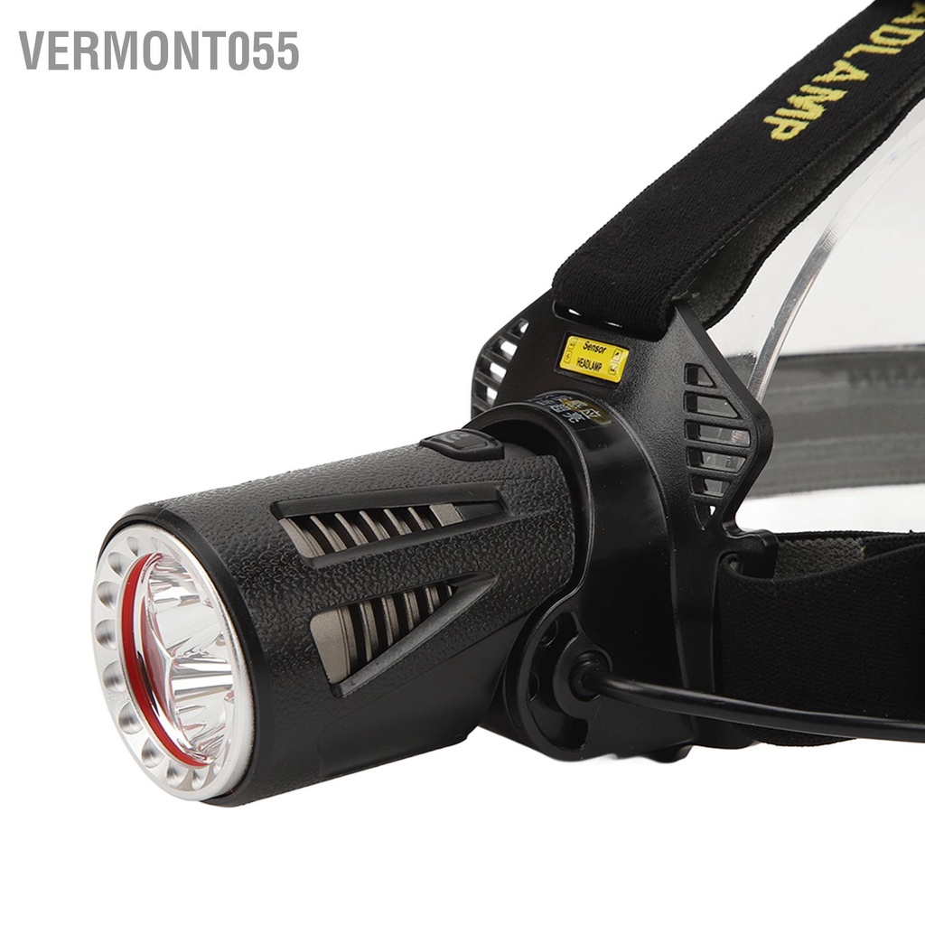 Vermont055 Đèn Pha Ngoài Trời Sạc USB Chống Trượt Thoáng Khí Đàn Hồi Có Thể Điều Chỉnh IPX5 Nước Cho Cắm Trại