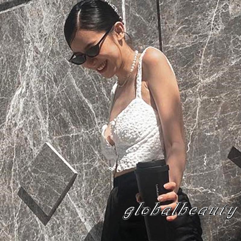 Áo Hai Dây Màu Trơn Họa Tiết In Thời Trang Mùa Hè Cho Nữ