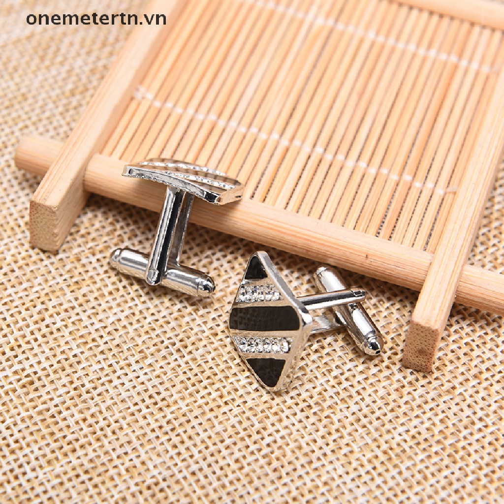 Khuy Măng Sét Áo Sơ Mi Màu Đỏ Đen Thời Trang Dành Cho Nam
