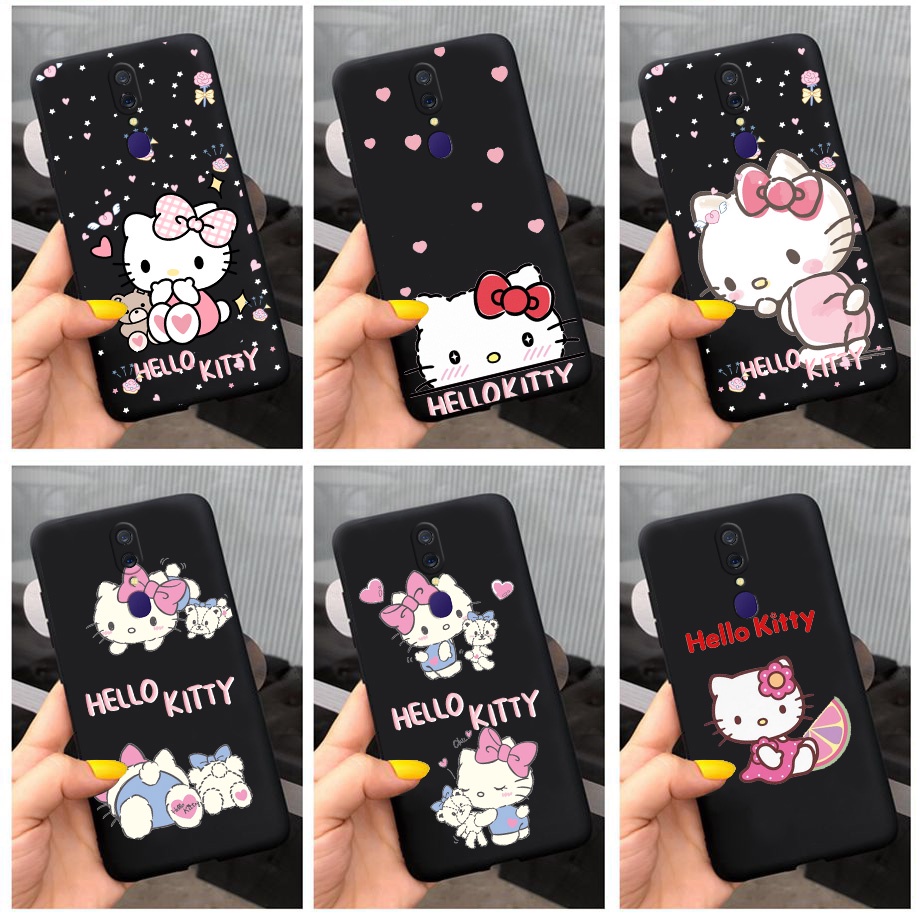 Ốp Điện Thoại TPU Dẻo Họa Tiết Hoạt Hình Mèo Kitty Dễ Thương Cho OPPO F1 Plus F11 F17 PRO F19 F1S