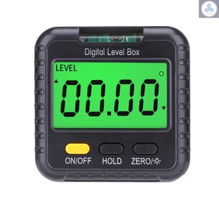Digital Inclinometer 4*90° Portable Angle Finder Mini Level and Bevel Gauge Level Box with LCD Display Screen Level Bubble