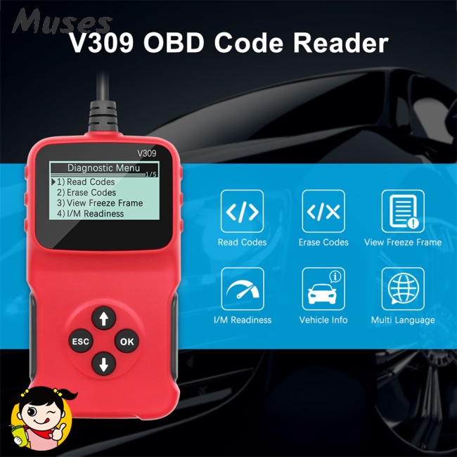 Máy Quét Chẩn Đoán Lỗi Xe Hơi Vc309 Obd Đa Ngôn Ngữ V309