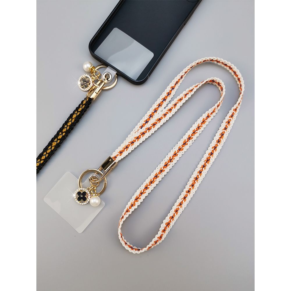 Mobile Dây Đeo Điện Thoại Dạng Treo Dài Đính Hạt Ngọc Trai Không Dệt Tay Phong Cách Thời Trang Dành Cho Nữ