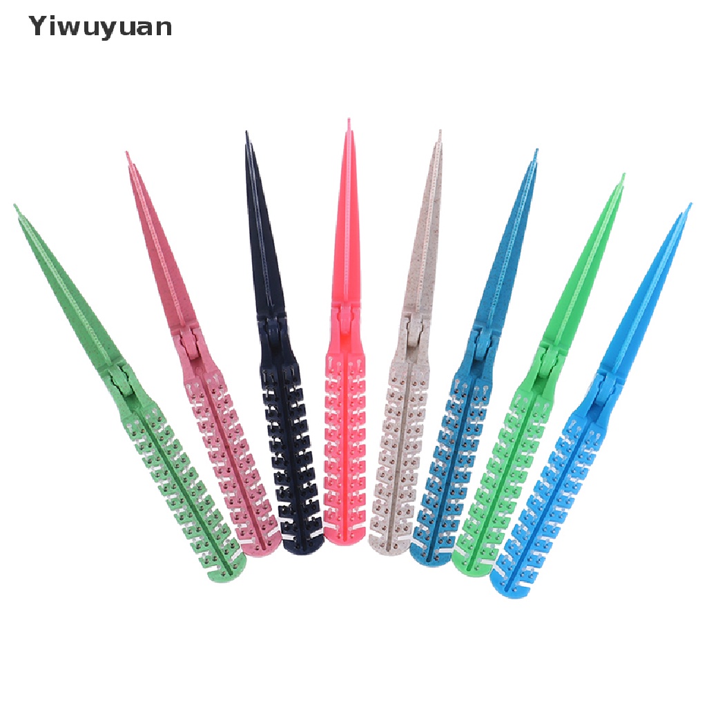 < Yiwuyuan > Lược Chải Tóc Hai Đầu Bằng Nhựa Có Thể Gập Lại Tự Làm Đẹp Khi Đi Du Lịch Cho Nữ