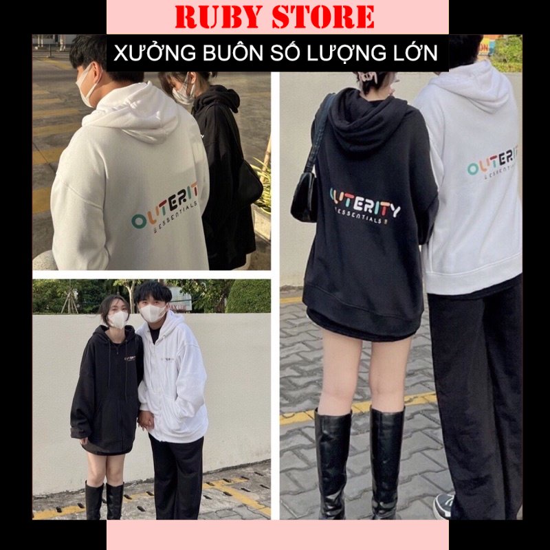 Áo Khoác Hoodie Cầu Vồng Outer Ulzzang Unisex,Áo Nỉ Mũ HotHit ( Hàng Sẵn)