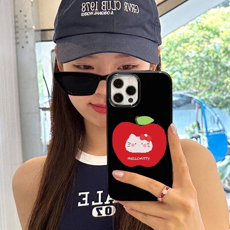 Cute Apple Hello Kitty 14 Phone Case Chic Soft Case 12 Cartoon 11 Hot Girl XR Trendy 8P 5FrW